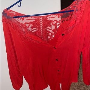 red blouse